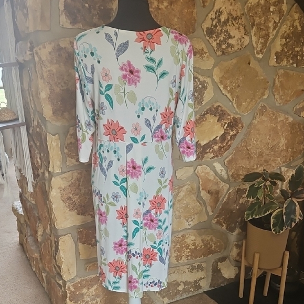 J.Jill Floral Print Lightweight Dress Sz M - Picture 5 of 12